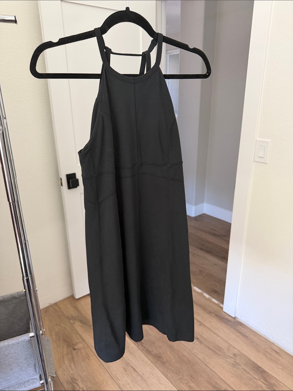 Marmot Black Midi Dress with High Neck
